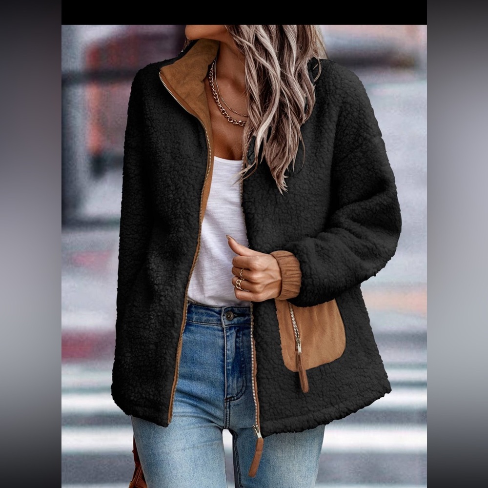 Teddy zip up Sherpa jacket